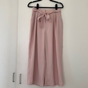 ASOS pink cropped trousers